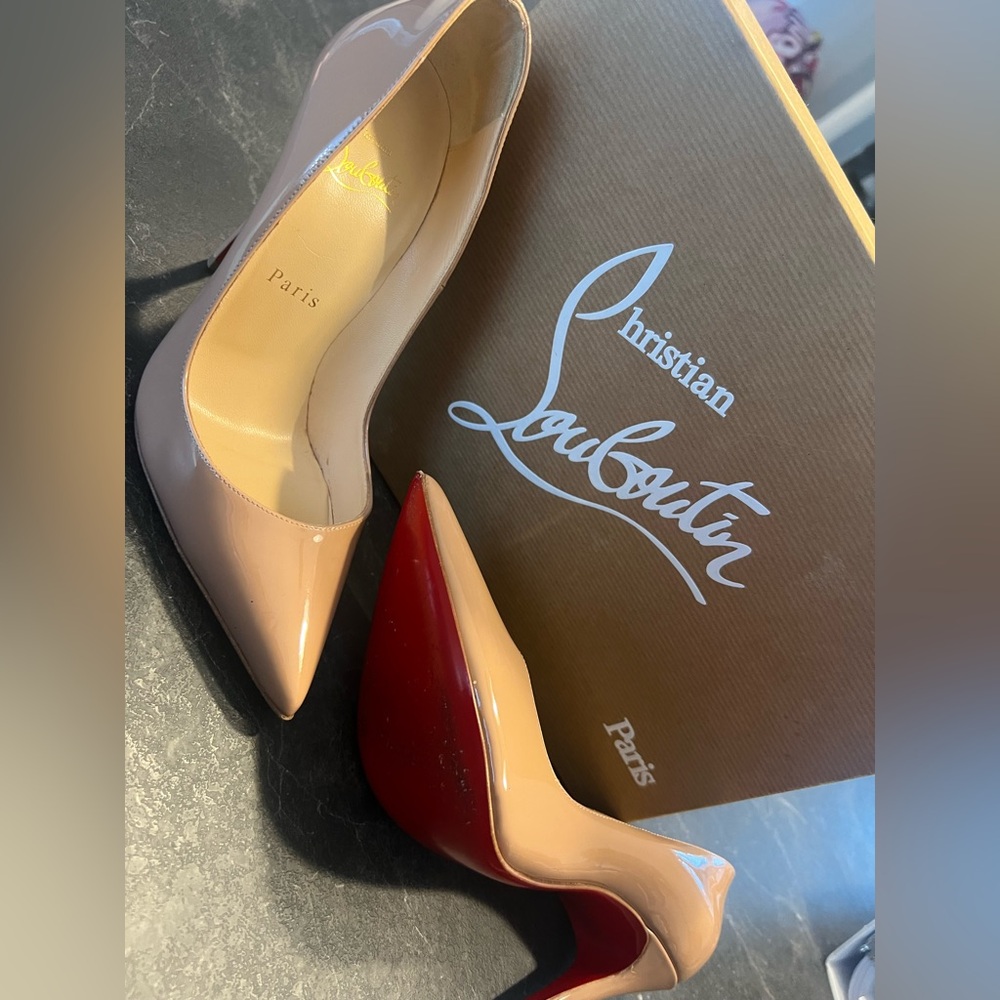 Christian Louboutin Nude and Red Women's Heels